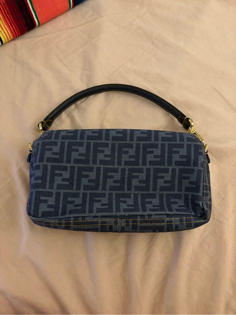 Fendi Reversible Denim Baguette - Picture 4 of 10